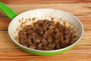 Frying Chicken Hearts