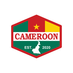 Cameroon Map Vector , Country Logo