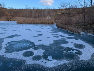 river in winter