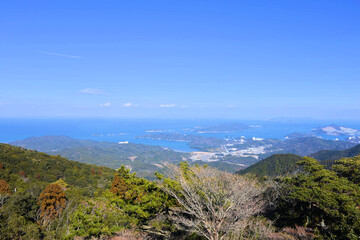 Fototapeta na wymiar 三重県伊勢市　伊勢志摩スカイラインからの眺め