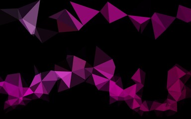 Light Purple vector blurry triangle texture.