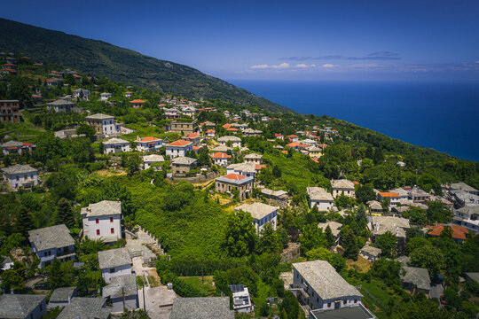 Traditional Village Of Zagora In Mount Pelion, Greece