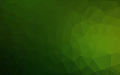 Light Green vector low poly layout.