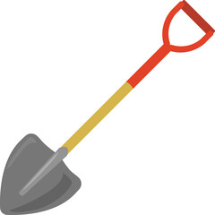 シンプルなシャベルのイラスト
