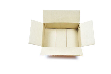 open cardboard box