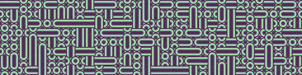 Abstract Geometric Pattern generative computational art illustration