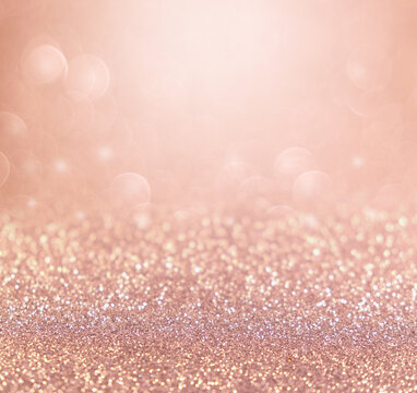 rose gold glitter background for Christmas and Valentine.