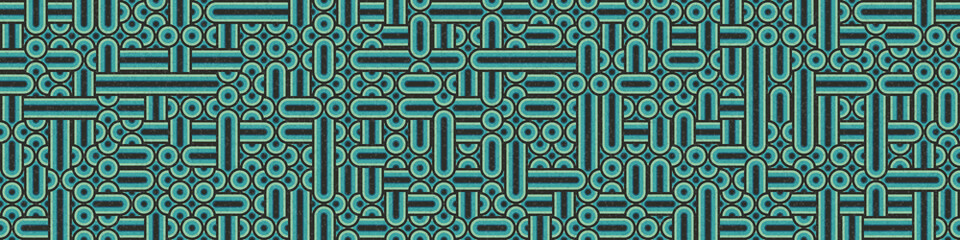 Abstract Geometric Pattern generative computational art illustration