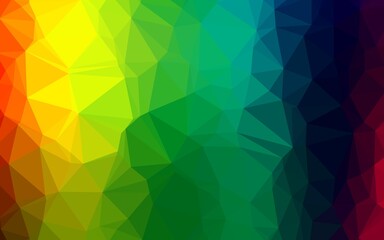 Dark Multicolor, Rainbow vector low poly cover.