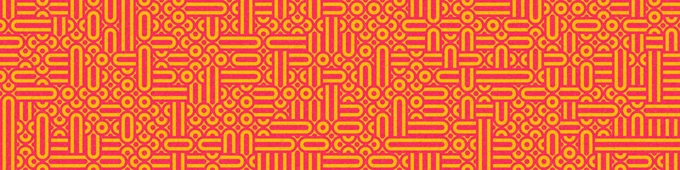 Abstract Geometric Pattern generative computational art illustration