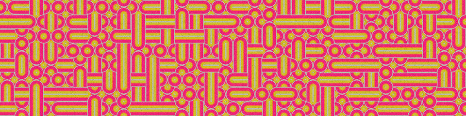 Abstract Geometric Pattern generative computational art illustration