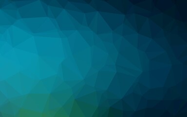 Light Blue, Green vector triangle mosaic template.