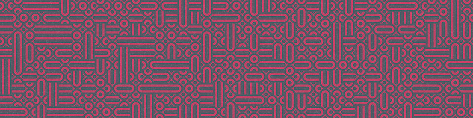Abstract Geometric Pattern generative computational art illustration