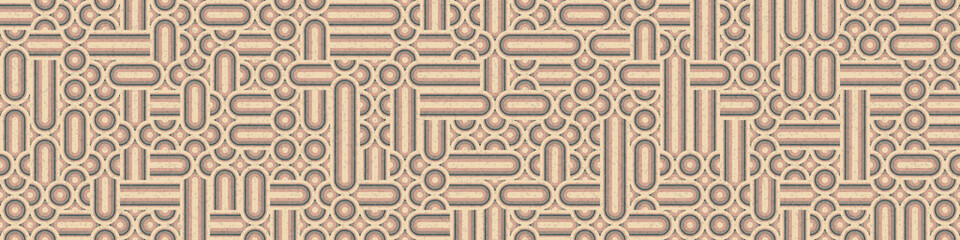 Abstract Geometric Pattern generative computational art illustration
