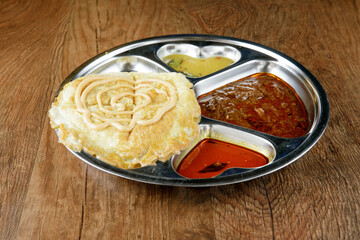 a delicious arab bread with curry