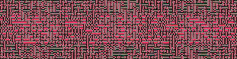 Abstract Geometric Pattern generative computational art illustration