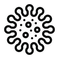 
A virus shape icon, coronavirus, infection concept
