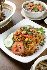 a plate of Beef Fried Rice