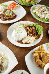 a plate of nasi padang