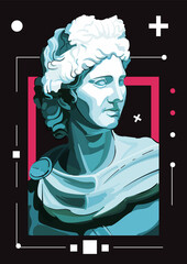 Modern modern design apollo greek statue