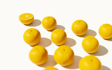 Art Style Placed Oranges Background