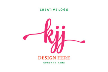 KJJ lettering logo is simple, easy to understand and authoritative