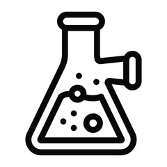 
Editable solid icon of chemical potion
