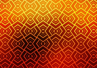 Dark Yellow, Orange vector background with straight lines.