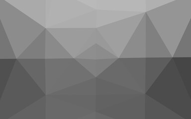Light Silver, Gray vector abstract polygonal layout.