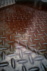 Steel plate with water