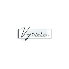 Initial VJ Handwriting, Wedding Monogram Logo Design, Modern Minimalistic and Floral templates for Invitation cards	
