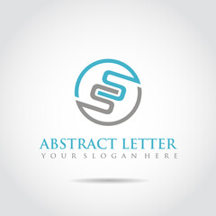 Abstract Letter SS Logo Template. Vector Illustrator eps.10