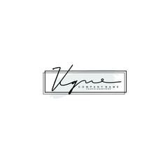 Initial VQ Handwriting, Wedding Monogram Logo Design, Modern Minimalistic and Floral templates for Invitation cards	
