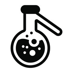 
Editable solid icon of chemical potion

