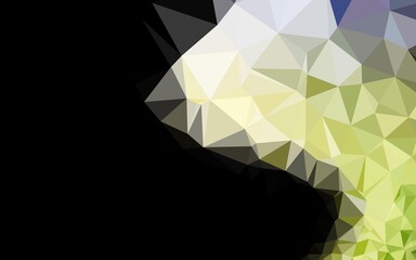 Dark Green vector polygon abstract layout.