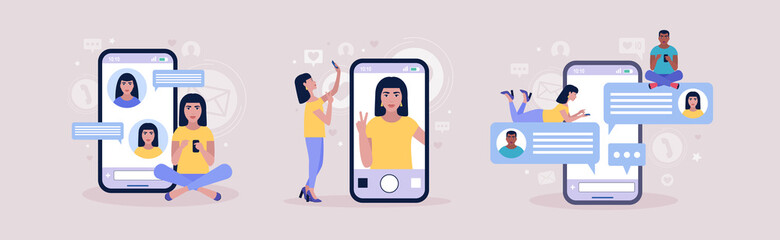 Online chatting concept