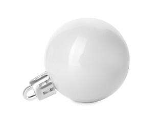 Beautiful Christmas ball on white background