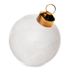 Beautiful Christmas ball on white background