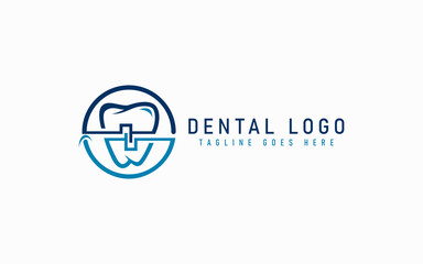 Creative Dental Logo Design. Usable For Business, Community, Industrial, Medical, Tech, Services Company. Vector Logo Design Illustration.