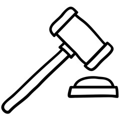 Line design of auction hammer