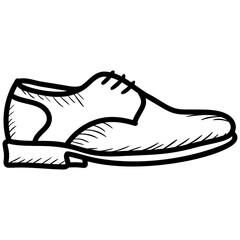Shoe icon isolated on white background 