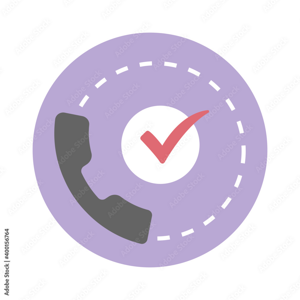 Poster call center concept, helpline flat icon