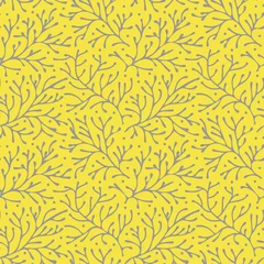 Cercles muraux Jaune Illustration vectorielle de fond abstrait floral sans couture avec les couleurs de l& 39 année 2021