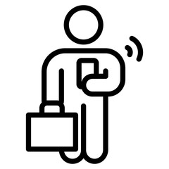 Businessman Using Phone 