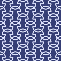 Japanese Zigzag Curve Vector Seamless Pattern