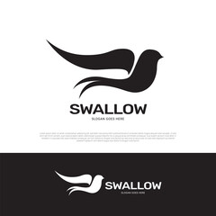 Swallow logo icon design