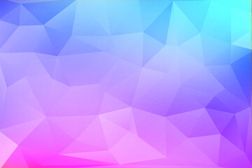 Obraz premium Abstract polygonal light blue pink background texture, blue pink textured, banner polygon backgrounds. Vector background from polygons, abstract background, wallpaper.Vector polygonal design for your 
