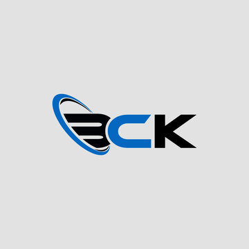 BCK letter logo design and cross shape.