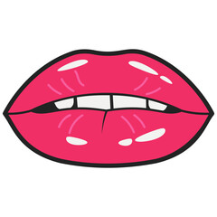 Female Lips Sticker 