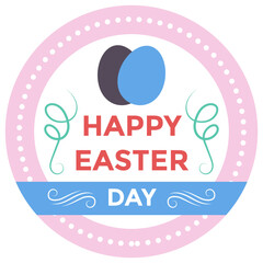 Easter Emblem Vector 